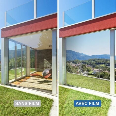 Film de protection solaire pour fenêtre avec effet miroir - Static, Feuille miroir