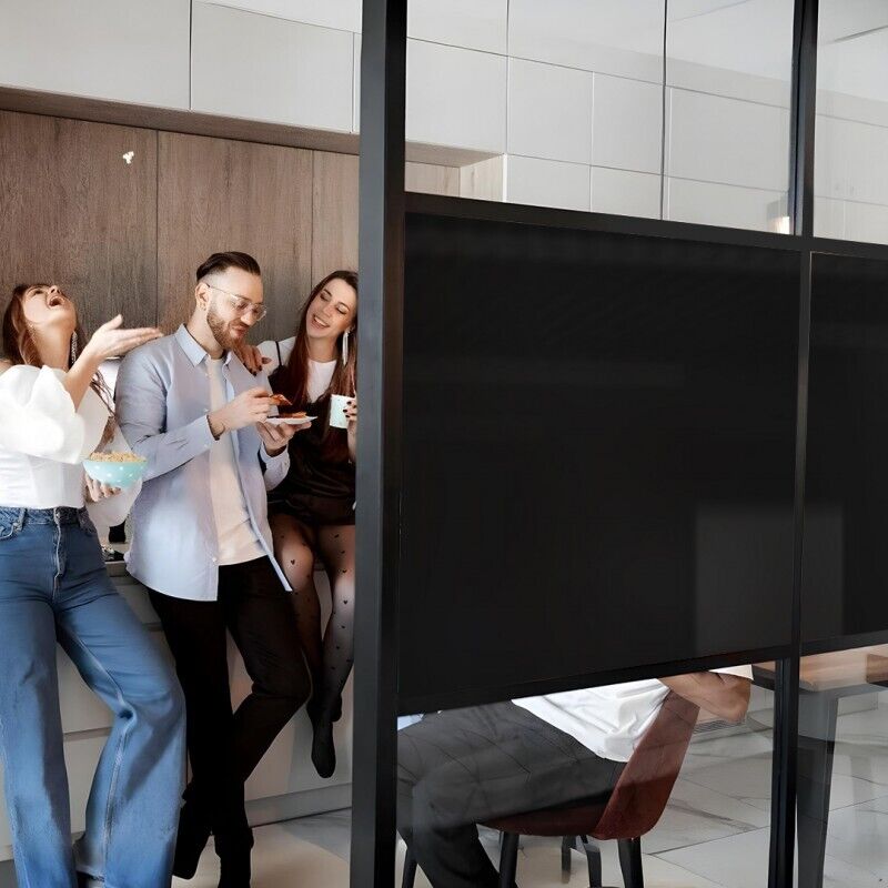 Dimexact - Film opacifiant noir pour fenêtre - 152 cm x 5 m - En Rouleau