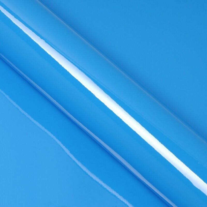 Covering bleu ciel brillant pour toutes surfaces - Haute finition - 152 cm x 1 m - En Rouleau - Dimexact