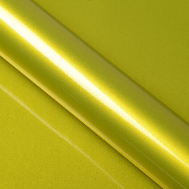 DIMEXACT - Covering jaune brillant métallisé pour toutes surfaces - Haute finition - 152 cm x 0.5 m - En Rouleau