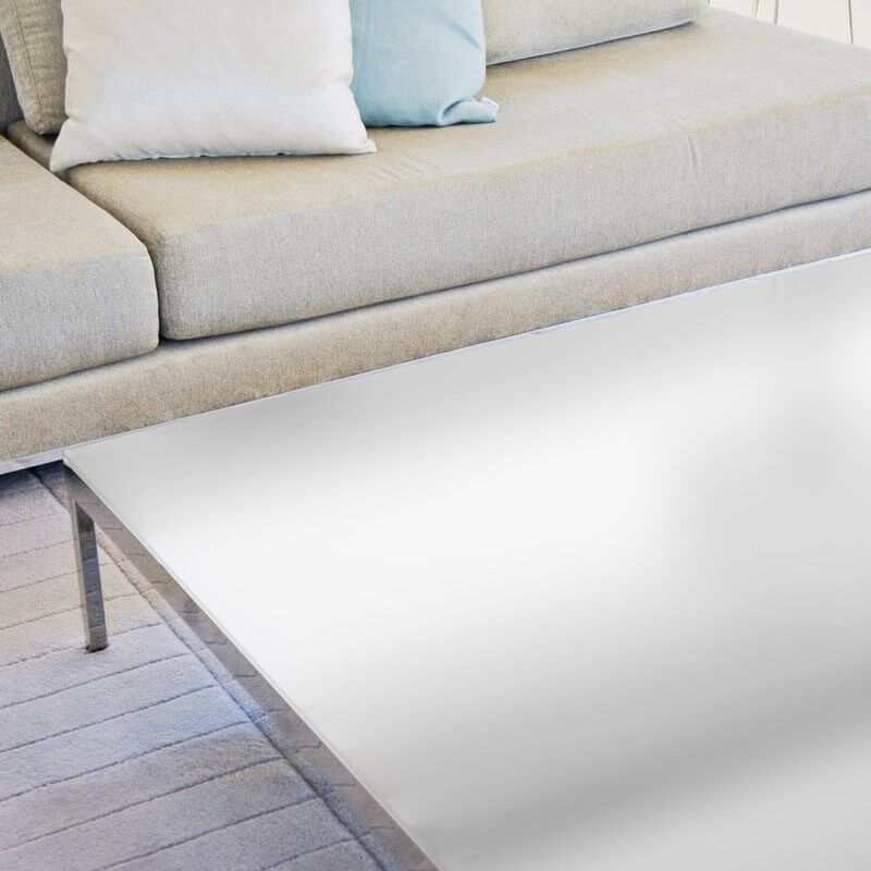 Dimexact - Film de protection pour table en verre dépoli blanc - 152 cm x 1.5 m - En Rouleau