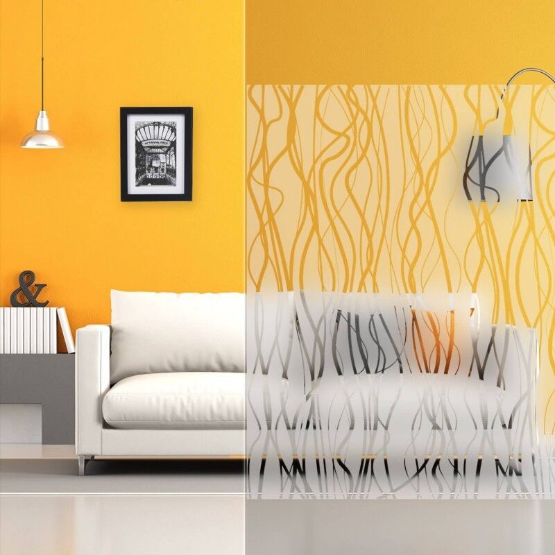 Film adhésif décoratif à lianes dépolies - 152 cm x 1.5 m - En Rouleau - Dimexact