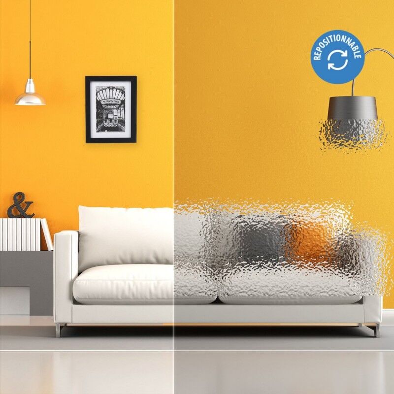 Dimexact - Film électrostatique décoratif effet gouttes d'eau - 92 cm x 1.5 m - En Rouleau