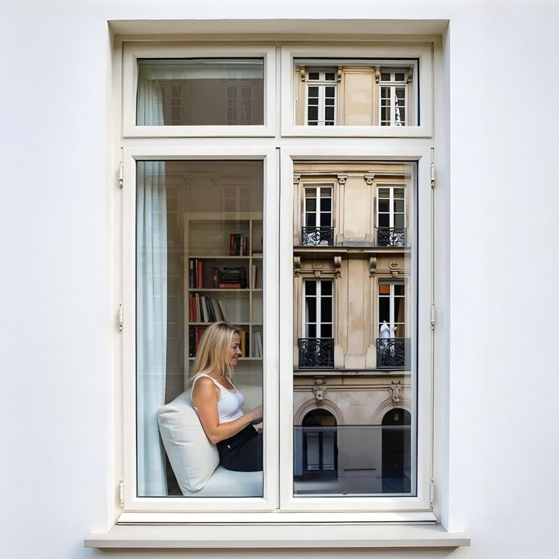 Dimexact - Film miroir sans tain pour grand vitrage vis-à-vis proche - alu foncé et noir foncé - 152 cm x 0.5 m - En Rouleau