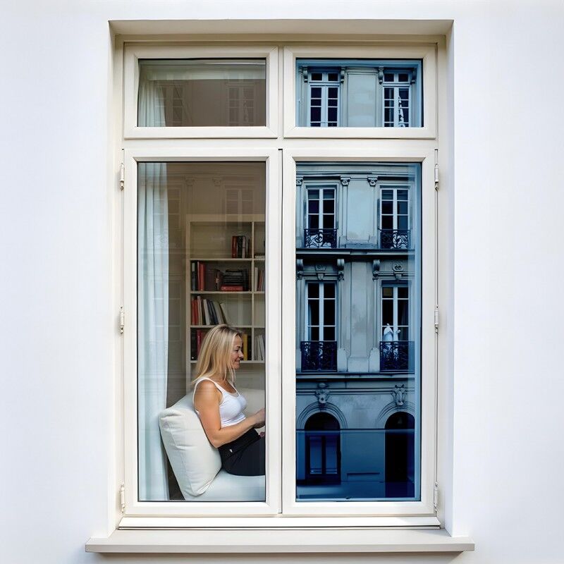 Dimexact - Film anti regard pour fenêtre à petit vitrage vis-à-vis proche - bleu - 152 cm x 0.5 m - En Rouleau