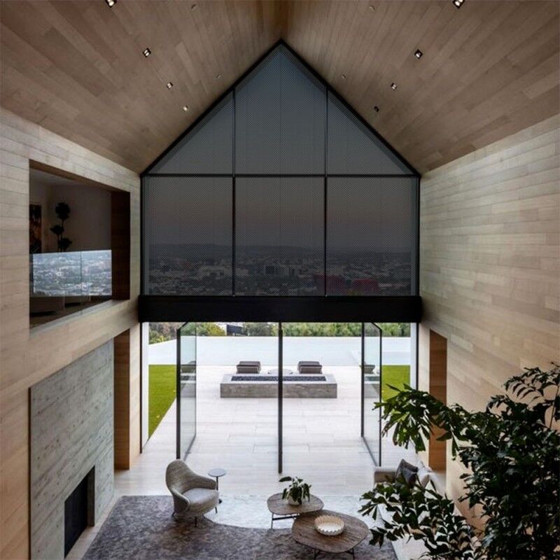 Dimexact - Film anti chaleur repositionnable pour double vitrage à scratch - alu foncé et noir foncé - 183 cm x 1.5 m - En Rouleau