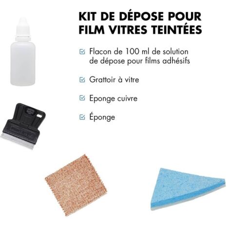 DIMEXACT - Kit de dépose pour film adhésif pour vitrage et pour voiture