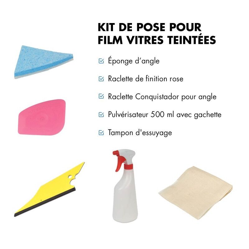Kit de pose pour film teinté pour voiture - Dimexact