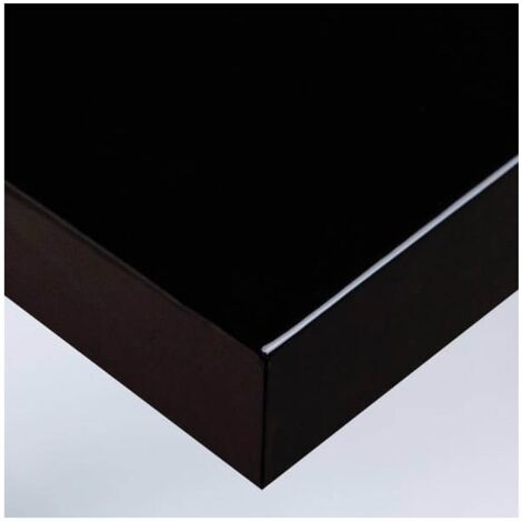 DIMEXACT - Papier adhésif pour meuble noir laqué - 122 cm x 0.5 m - En Rouleau