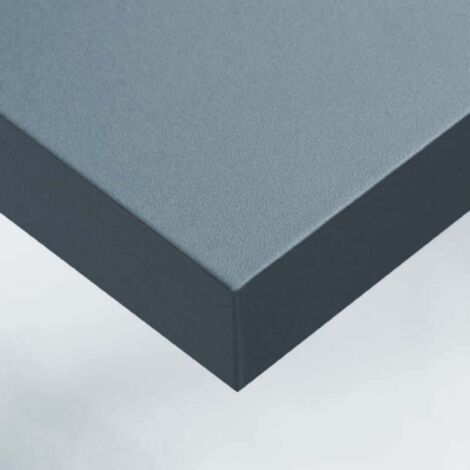 DIMEXACT - Papier peint autocollant gris acier mat - 122 cm x 0.5 m - En Rouleau