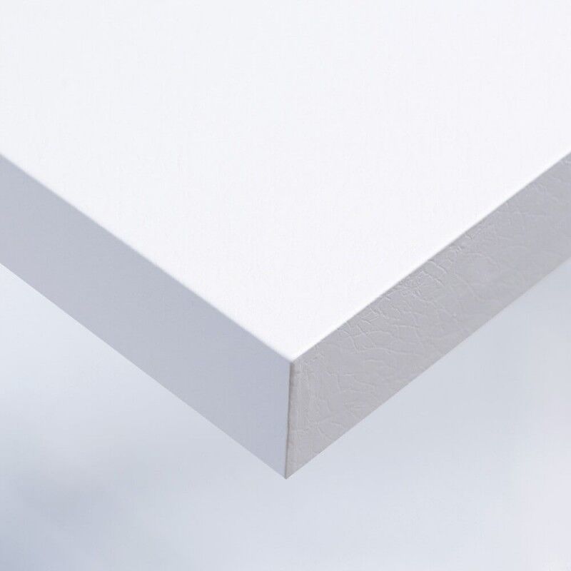 Dimexact - Rouleau adhésif effet cuir blanc - 122 cm x 0.5 m - En Rouleau