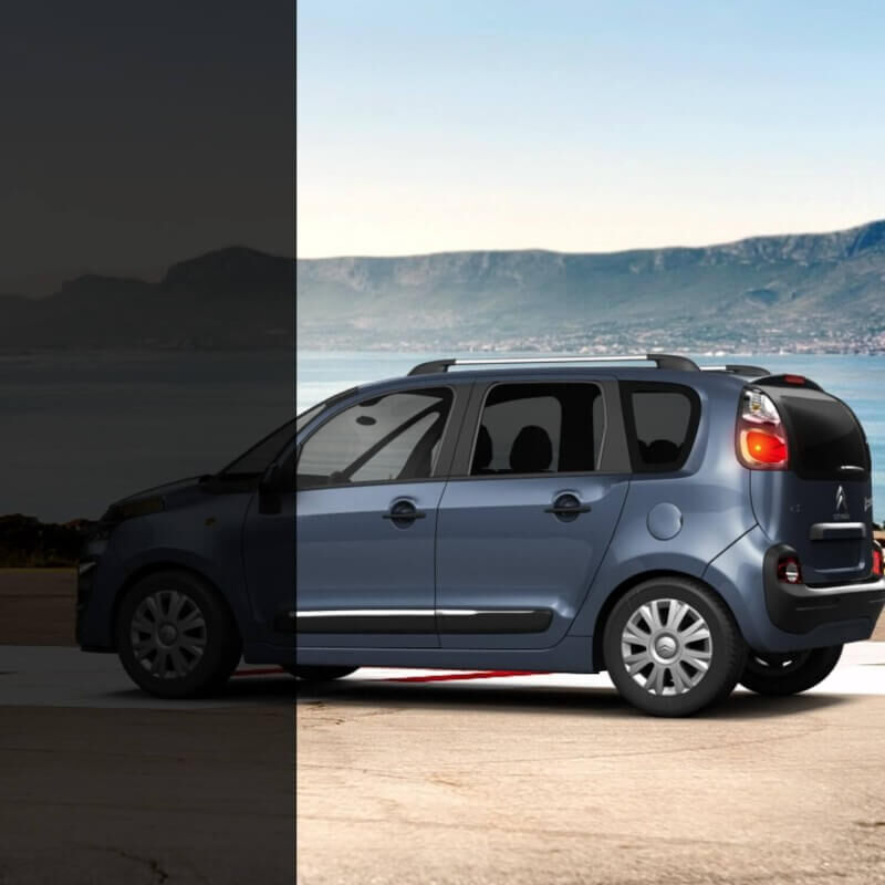 Dimexact - Film teinté pour voiture thermoformable noir foncé 15% - 152 cm x 1 m - En Rouleau