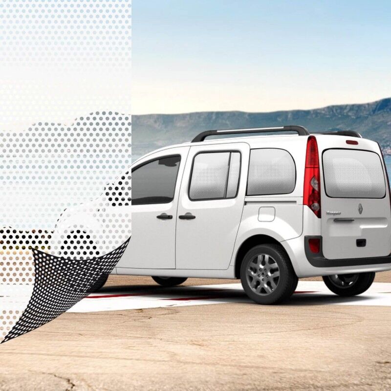 Film microperforé blanc pour vitre arrière de voiture - 152 cm x 1 m - En Rouleau - Dimexact