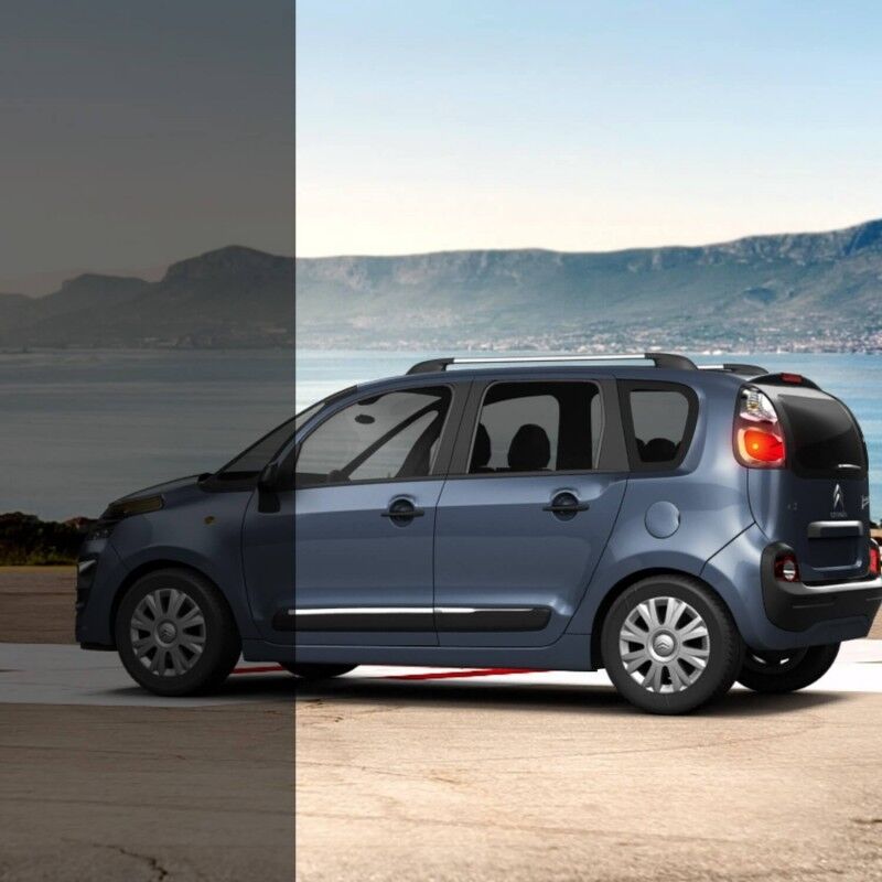 Film teinté pour voiture thermoformable noir clair 35% - 152 cm x 1.5 m - En Rouleau - Dimexact