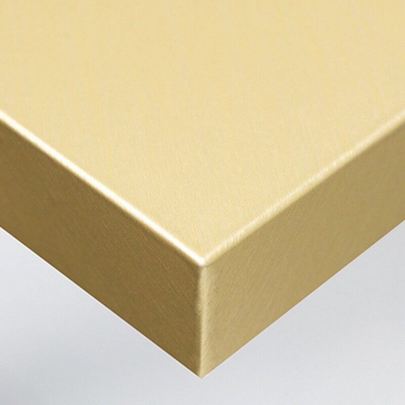 Dimexact - Revêtement mural or métallisé léger effet brossé - 122 cm x 2 m - En Rouleau