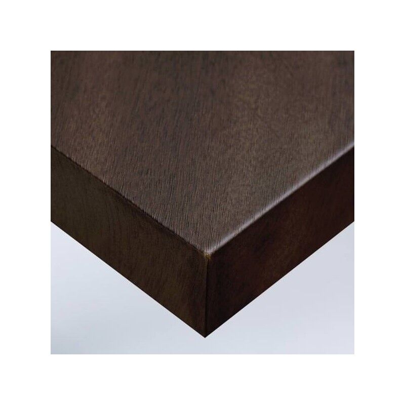 Dimexact - Papier peint autocollant imitation bois wengé foncé - 122 cm x 1 m - En Rouleau