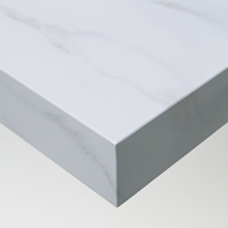 Dimexact - Rouleau adhésif effet marbre blanc mat - 60 cm x 1.5 m - En Rouleau