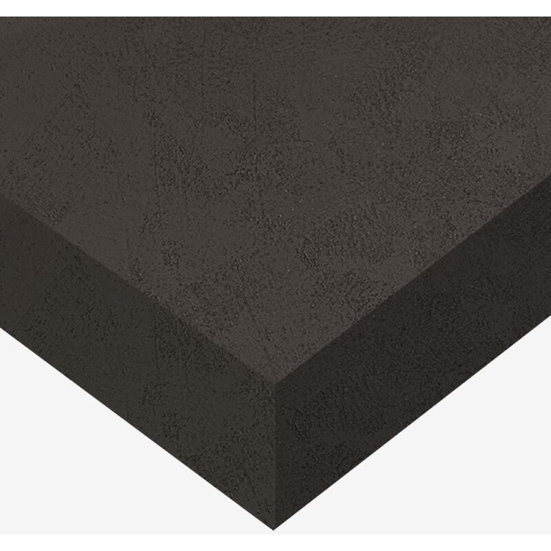 Dimexact - Papier peint adhésif effet crépi gris foncé Eco - 122 cm x 2 m - En Rouleau