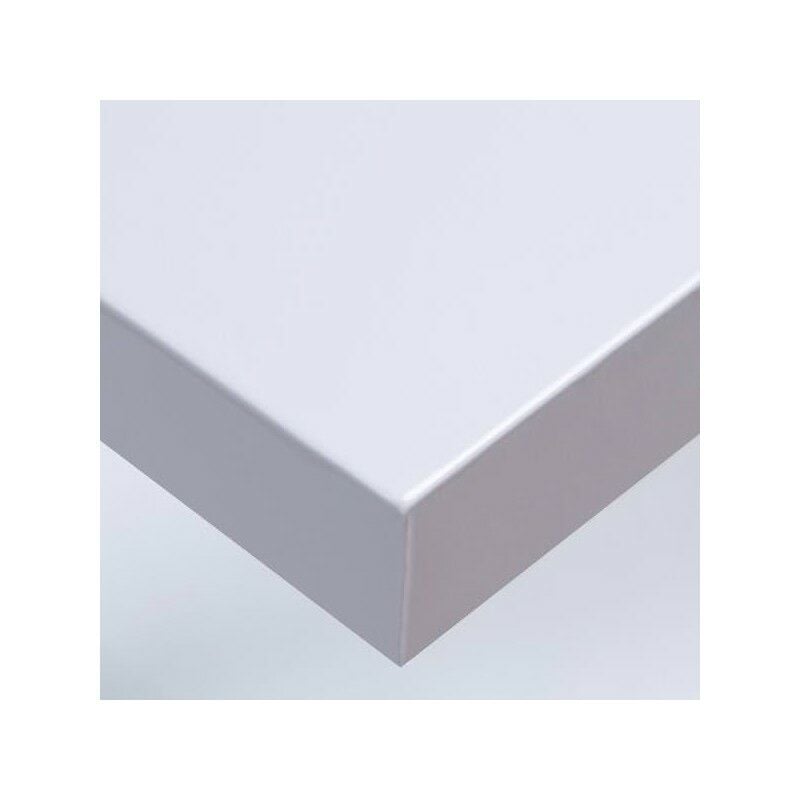 DIMEXACT - Papier adhésif pour meuble blanc laqué - 122 cm x 0.5 m - En Rouleau