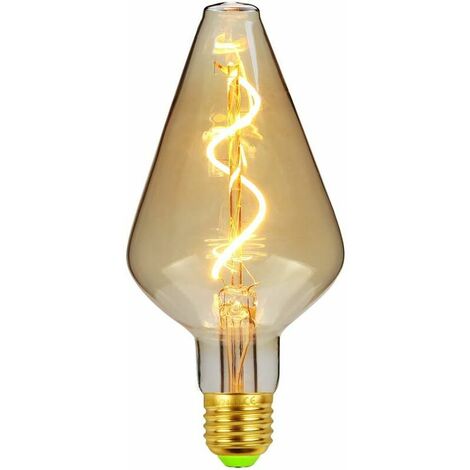 Dimmable 4W Vintage LED Light Bulb Irregular Shape 220/240V E27 Base Antique Decorative Light Bulb (Vase)