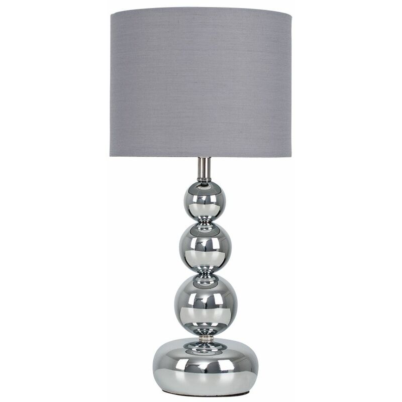 Marissa Modern Touch Dimmer Table Lamp Stacked Ball - Grey - No Bulb