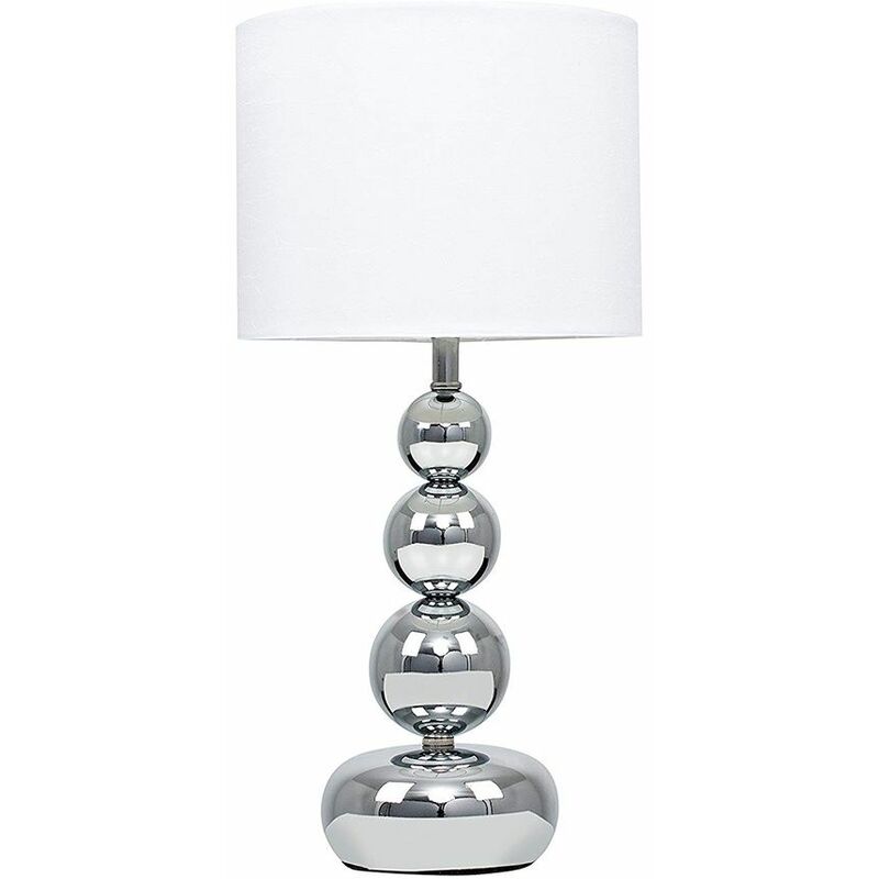 Marissa Modern Touch Dimmer Table Lamp Stacked Ball - White - No Bulb