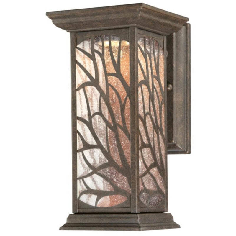 Dimmable led Outdoor Wall Light Fitting Willow Bronze