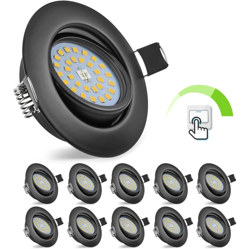 Image of Ikodm - Dimmable led Recessed Black,&hellip;