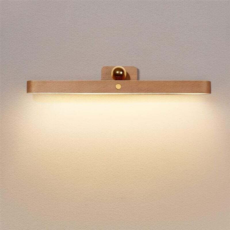 Image of Dimmable LED wooden wall light with&hellip;