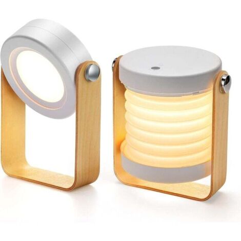 Dimmable Touch Light Bedside Lamp, Portable Safe Night Light Bedside Table Lamp (White)