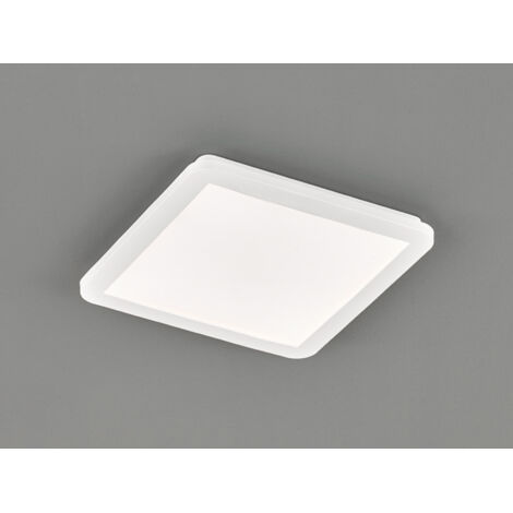 Dimmbare LED Deckenleuchte CAMILLUS flache Badezimmerlampe 30x30cm Weiß IP44
