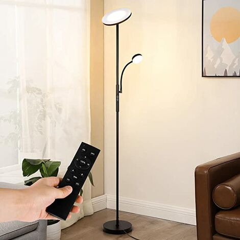 Steh Lampe Stand Arbeits Zimmer Holz Gelenk Beleuchtung Büro Strahler beweglich 