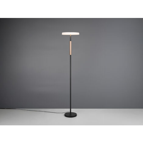Dimmbare LED Stehleuchte CELESTE 2-farbig mit Glasschirm, Höhe 160cm