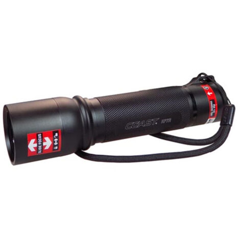 Dimmbare LED Taschenlampe 300 Lumen, 350m Leuchtweite, Akku & Batterie