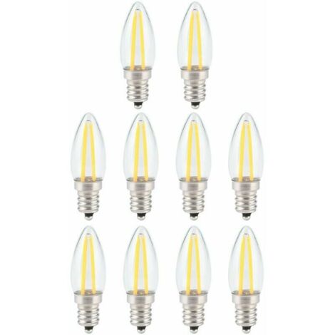 Dimmbare Retro-LED-Glühbirne, E12 2W warmweiße LED-Glühbirne mit Augenschutz