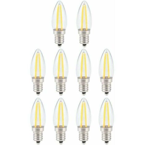 Dimmbare Retro-LED-Glühbirne, E12 2W warmweiße LED-Glühbirne mit Augenschutz
