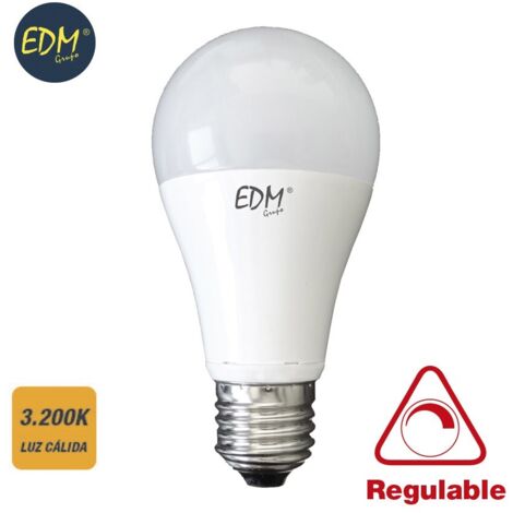 Dimmbare Standard-EDM-LED-Glühbirne E27 10 W 810 lm 3200 K warmes Licht Ø6 x 11 cm