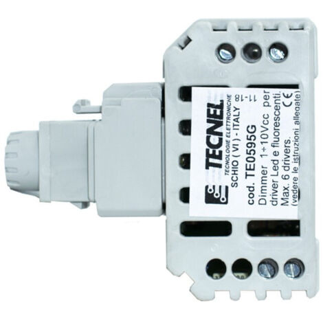 Dimmer 0/1-10Vcc Passivo Con Interruttore 10A Grigio ( TECNEL cod. TE0595G )