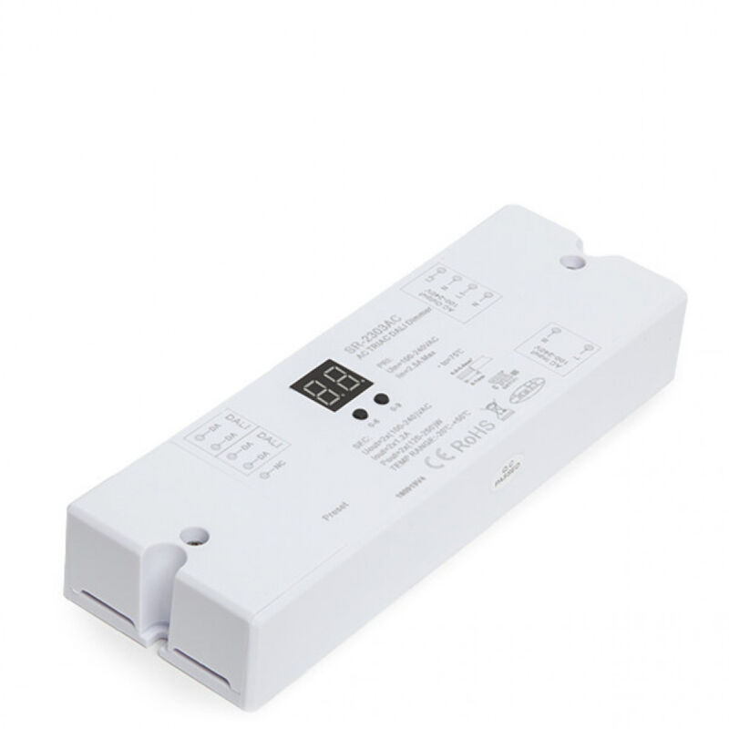 

Dimmer Ac Triac Dali 2 Canales Max. 2 X 144W (SR-2303AC)