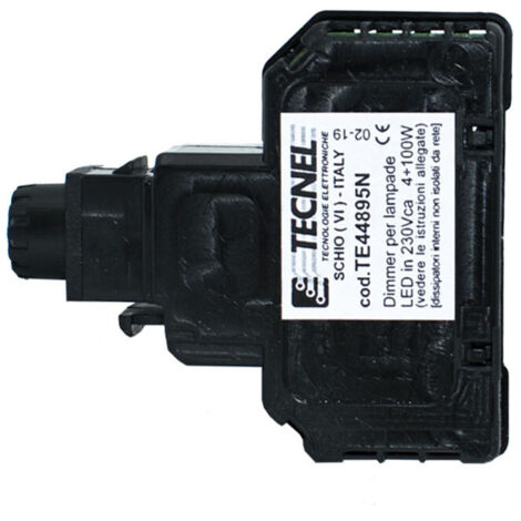 Dimmer Con Deviatore Per Lampade A Led Nero ( TECNEL cod. TE44895N )