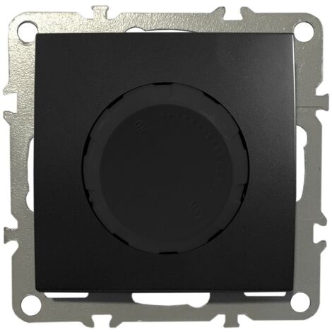 Dimmer Drehdimmer LED Halogen Dimmschalter Unterputz 220-250V 3A 50-650W Schwarz Matt