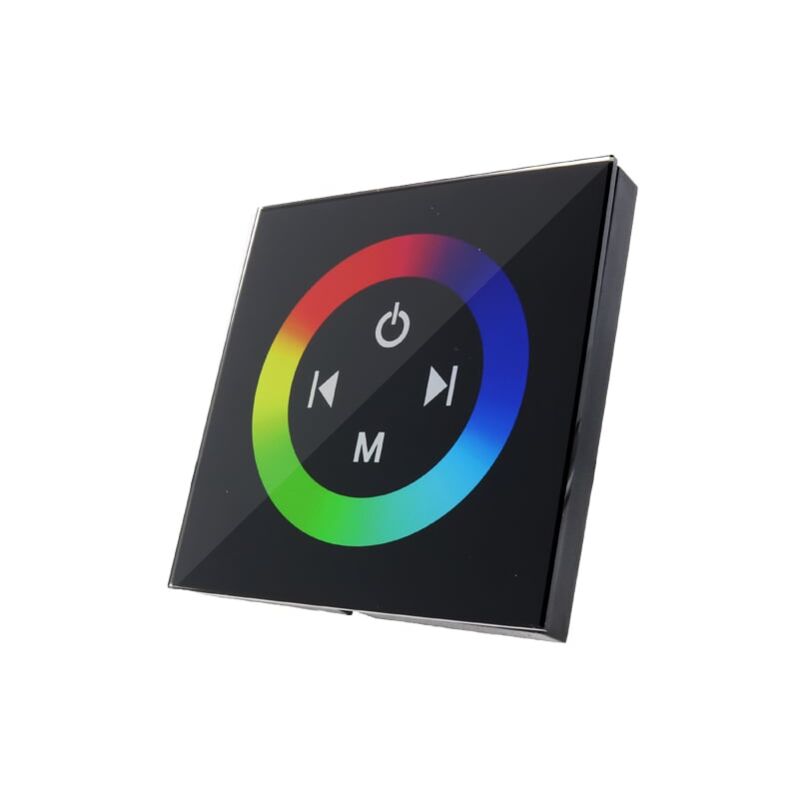 

Dimmer Empotrable Táctil RGB para Tiras LED 12/24V Negro | IluminaShop