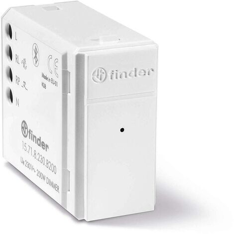 Dimmer Incasso Finder YESLY 200W Bluetooth Bianco 15718230B200