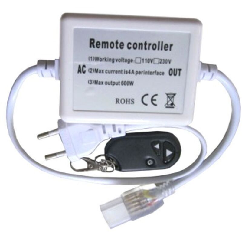 

Dimmer infrarrojo de 8mm con control remoto para 220V 5050 y 2835 cintas de LED monocolores