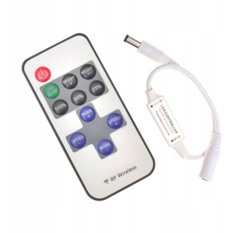 Dimmer LED RF 72W mini + telecomando per striscia LED