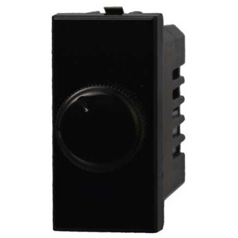 Dimmer regolatore a manopola compatibile Bticino Axolute per carichi resistivi 100W-1000W colore nero Ettroit AN1301