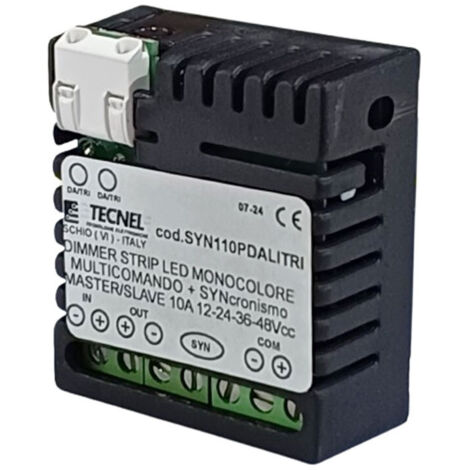 Dimmer Strip Led Monocolore Syn 12-24-48Vcc 10A ( TECNEL cod. SYN110PDALITRI )