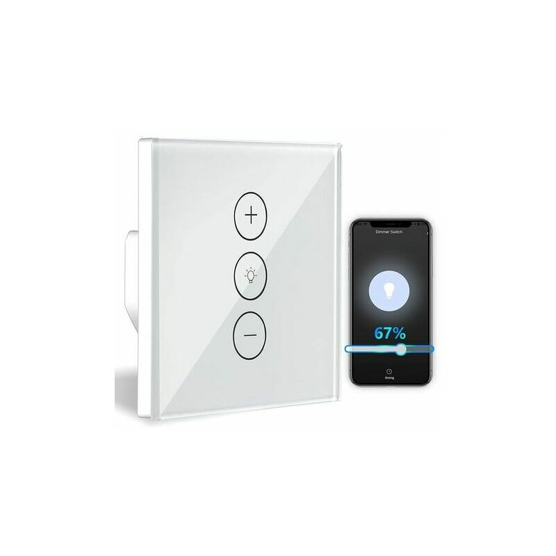 Dimmer switch percentage function WiFi light dimmer with time function WiFi voice app control recessed lighting dimmer