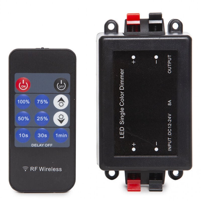 

Dimmer Tira LED Mando a Distancia 12-24VDC ► 96/192W Multifunción (TB-RF-T2)
