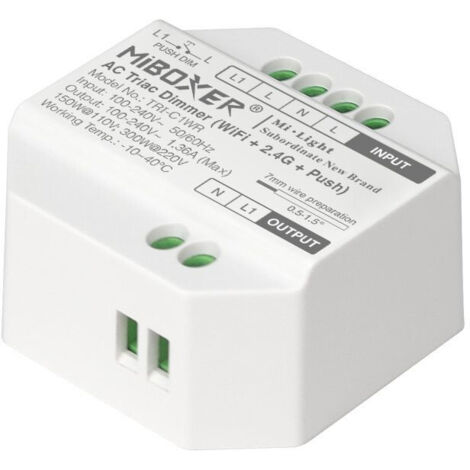Dimmer TRIAC (WiFi + 2.4G + PUSH) - 300W - Mi Boxer -